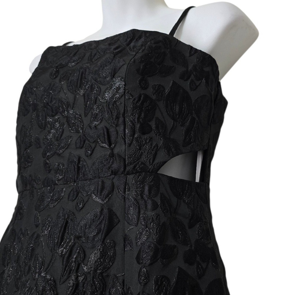 Lulus Gorgeously Chic Floral Jacquard Cutout Maxi Dress Sz S NWT - Picture 4 of 15